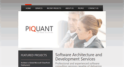 Desktop Screenshot of piquantsoftware.com